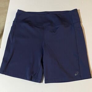 Asics Women's Deep Blue Athletic Shorts